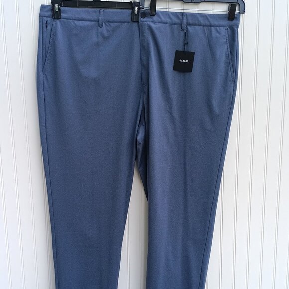 01 ALGO Pants 52 x 32 Gray Performance Fit Moisture Wicking UPF 40 Comfort Mens - Picture 2 of 16